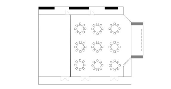 積翠（右側2/3） レイアウト図